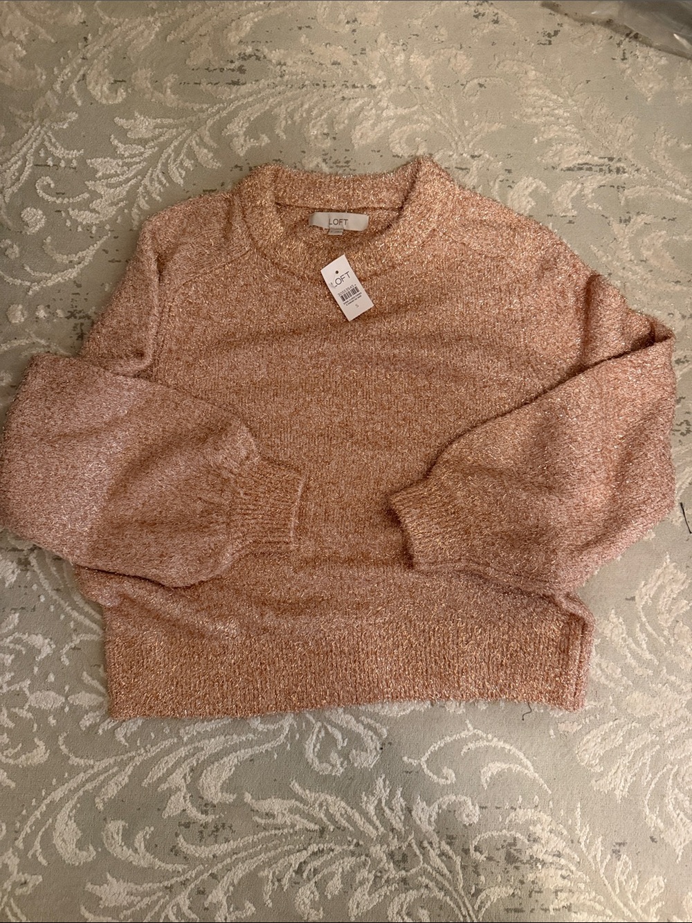 NWT Loft rose gold sweater